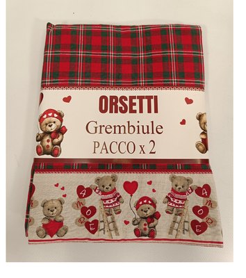 SET 2PZ GREMBIULI NATALE ORSETTI Tellini S.R.L. Veleprodajna odjeća